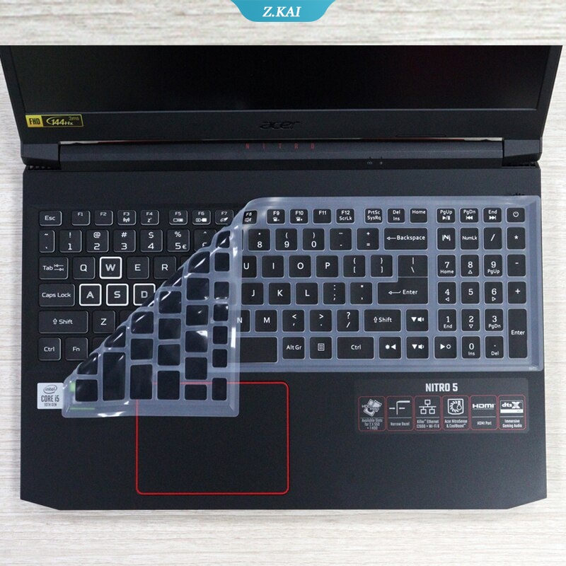 Skin Silikon Transparan Cover Keyboard Komputer Anti Air 15.6 &quot;Acer Aspire Nitro 5 AN515-44 AN515-45 AN515-54 AN515 Z-57-55K