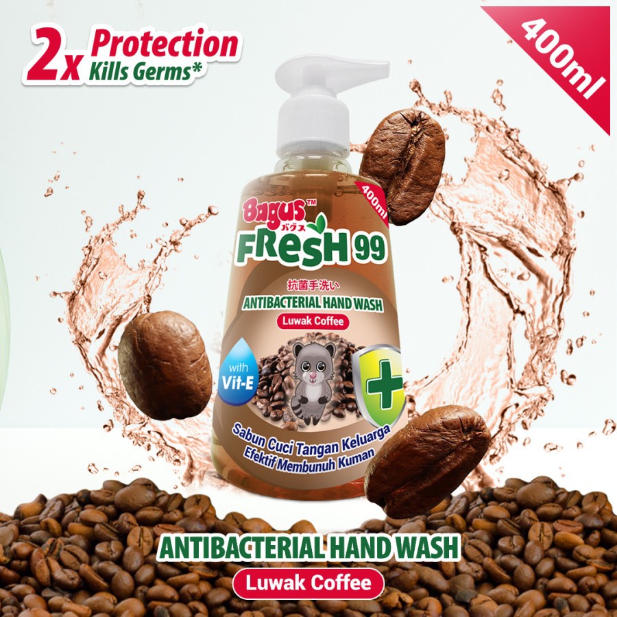 Bagus FRESH 99 Antibacterial Hand Wash Botol 400 ml