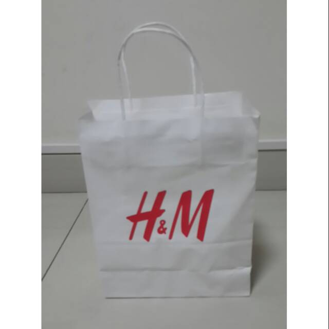 Jual Paper bag H&M ukuran Large atau Medium Indonesia|Shopee Indonesia