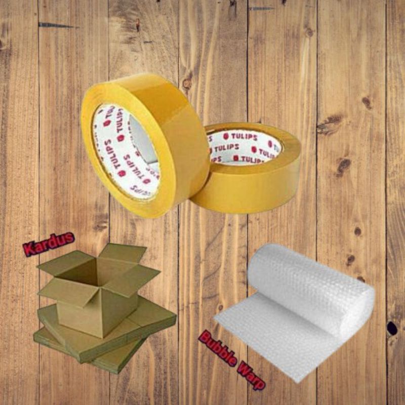 

Dus dan bubble wrap packaging tambahan