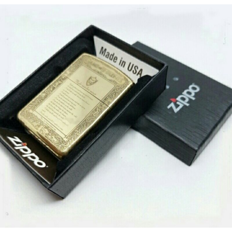 Cod Bayar ditempat Korek api Zippo Gold Gravir Embos Peta Game Of Thrones Premium