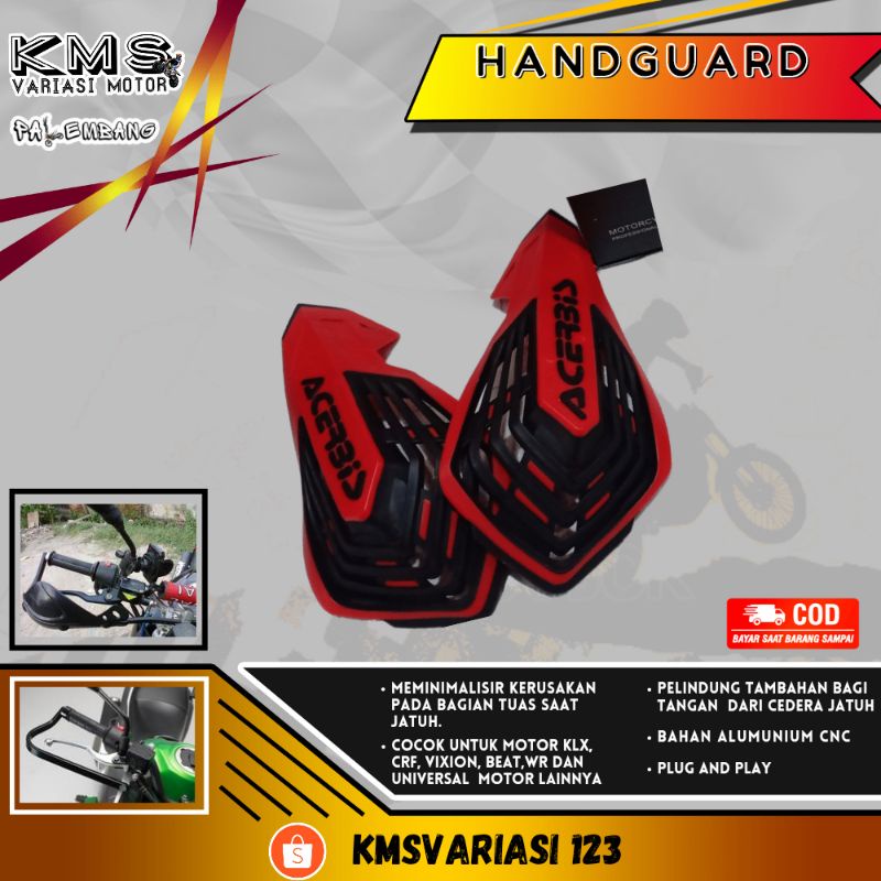 Jual handguard motor handguard acerbis plastik hanguard motor cross ...