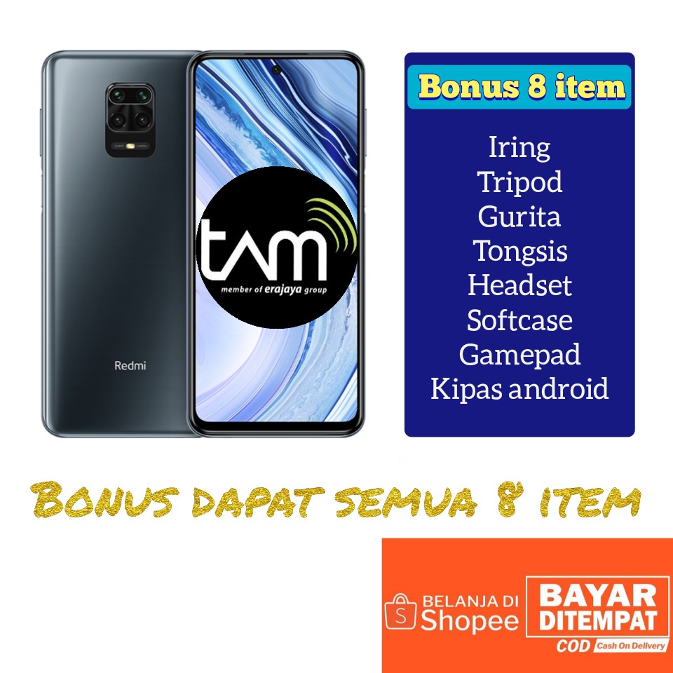 Redmi Note 9 pro Ram 6/64GB & 8/128GB NEW Garansi resmi