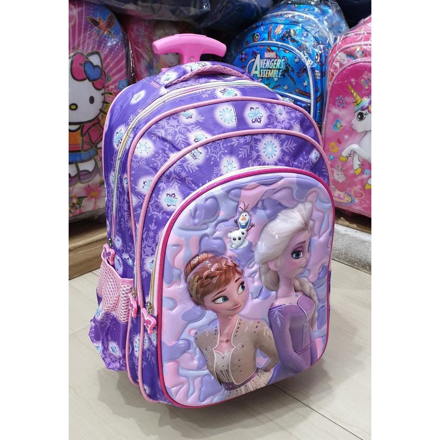 PROMO 10.10 TERBAIK TAS ANAK SEKOLAH SD TROLLEY DORONG GAMBAR ANAK PEREMPUAN KUDA PONY LILAC PUTRI SALJU 3RES ( Snow Odet Cetar Balon Sun Laila Candy Vale Cool 16inch )