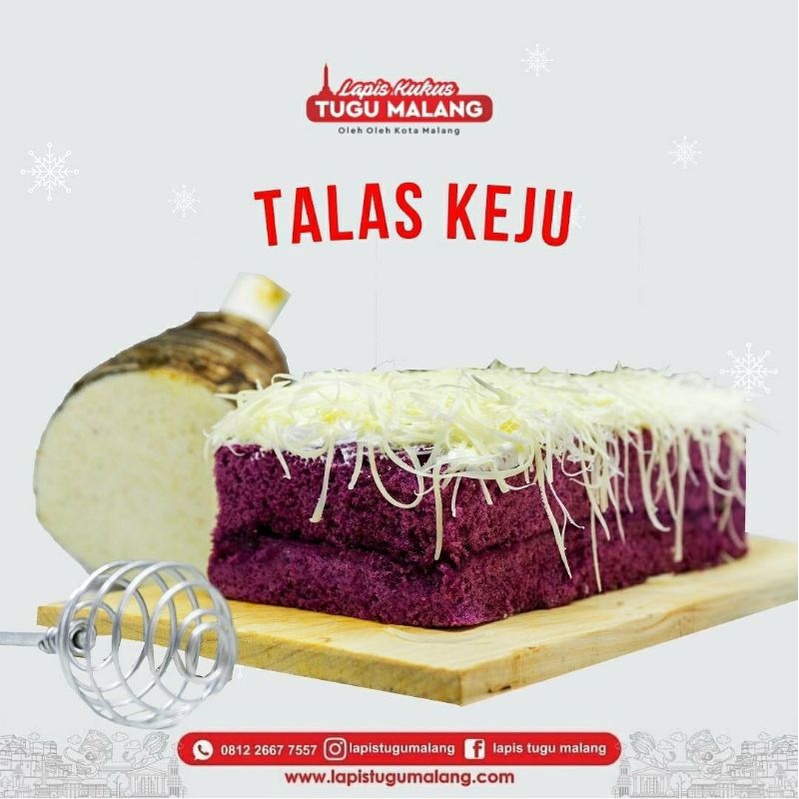 

lapis kukus tugu malang talas keju