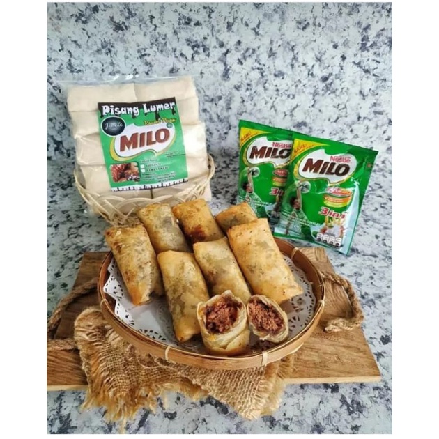 

pisang lumer milo