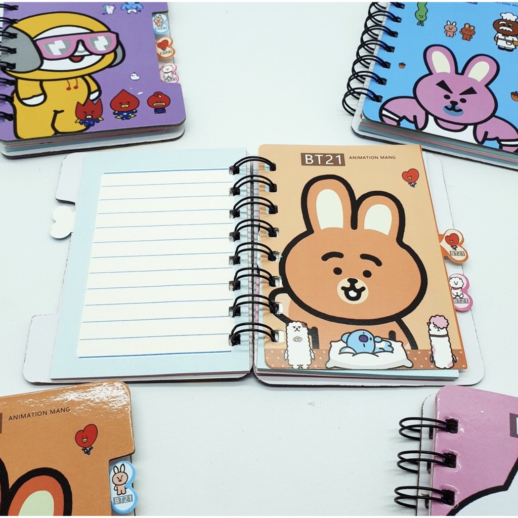 

TERMURAH MEMO BT21 BTS KPOP / BUKU NOTEBOOK BT21 BTS / INDER BT21 BTS / NOTES BOOK BTS KOREA