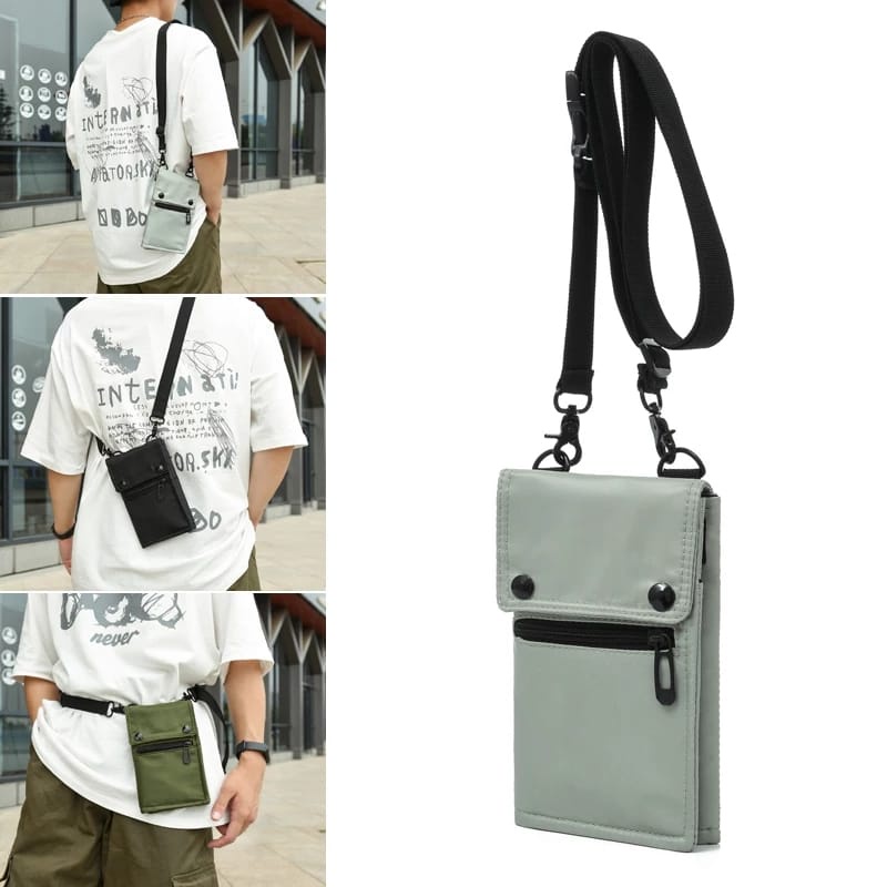 jrx   tas selempang pocket tempat wadah hp handphone smartphone pria wanita sling bag slingbag cewek