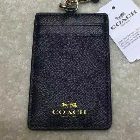 

Buruan Serbu] Ready Lanyard Coach Id Card Kartu Kerja Original - Hitam