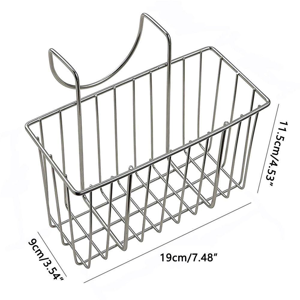 Solighter Keranjang Penyimpanan Wastafel Kamar Mandi Yang Bermanfaat Rak Pembuangan Wastafel Stainless Steel