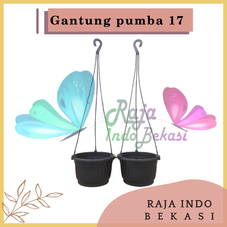 Rajaindobekasi Pot Bunga Gantung Pumba 17 Hitam Pot Gantung Pumba Putih Merah Bata Coklat Bagus Pot Gantung Plastik Murah Unik