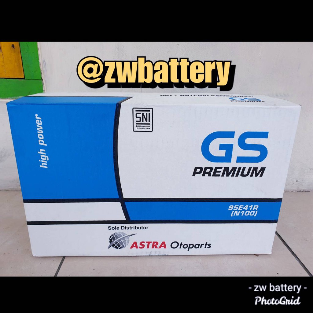 AKI GENSET GS PREMIUM ASTRA N100 / 95E41R AKI BASAH 12V / 100Ah