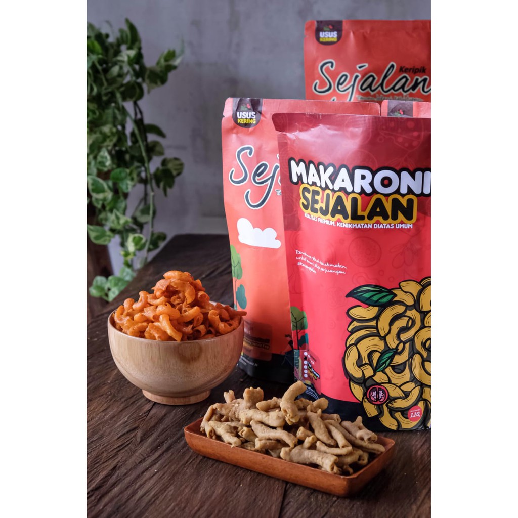 

makaroni keripik sejalan