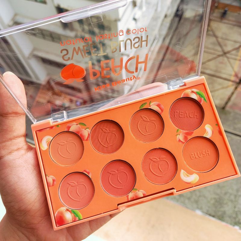 PROMO ECER!! BLUSHER KISS BEAUTY BLUSH ON PEACH 83827
