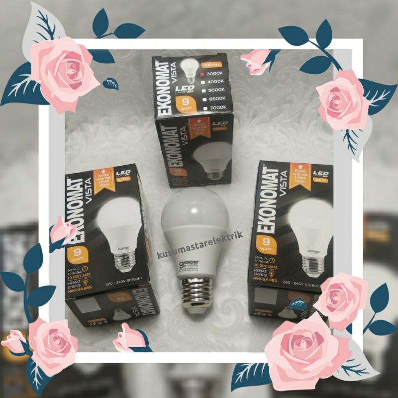 lampudapur led9watt.kuning.lampu led 9watt.warmwhite.e27