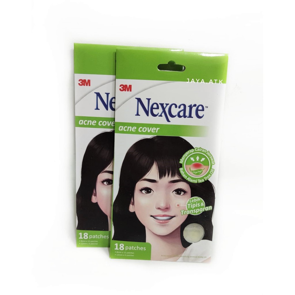 ACNE COVER 3M NEXCARE ACNE PATCH PENUTUP JERAWAT TEA TREE OIL 18 PATCHES TIPIS TRANSPARANT