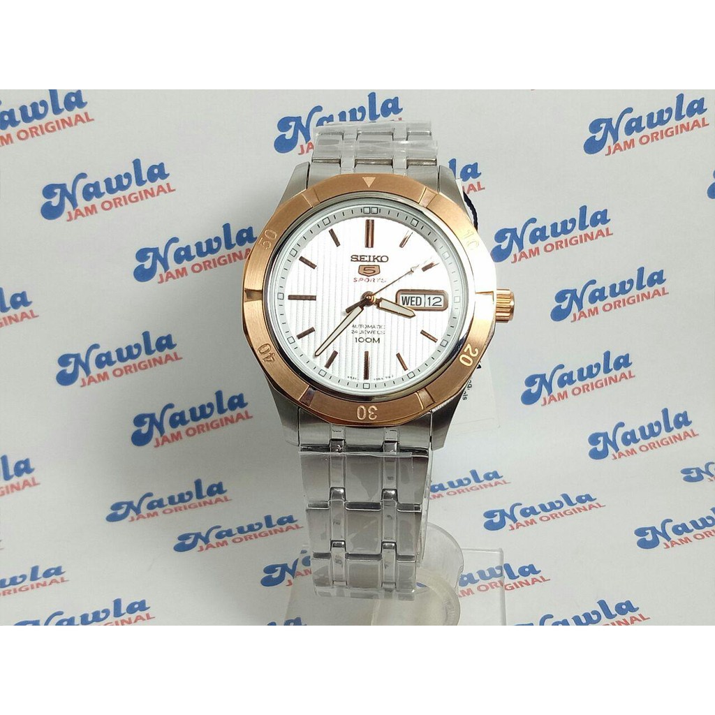 Seiko 5 Sports SRP292K1 Automatic Rose Gold Tone - Jam Tangan Pria SRP292