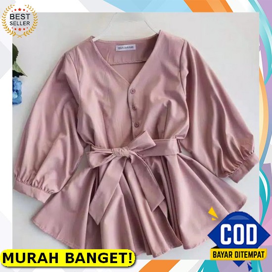 Hem Monalisa Kotak Kotak Wanita Lengan Panjang/Hem Kotak Wanita P Tt664 2101010 Bur Lengan Panjang K