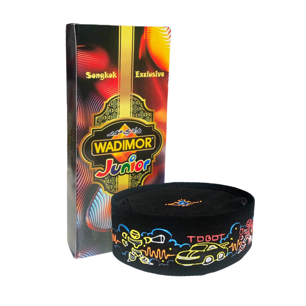 Peci Anak Wadimor Bordir AC Motif TOBOT / ROBOT