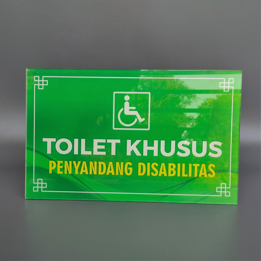 Akrilik Toilet Khusus Disabilitas Akrilik Papan Nama – Akrilik Toilet Disabilitas Lanjut