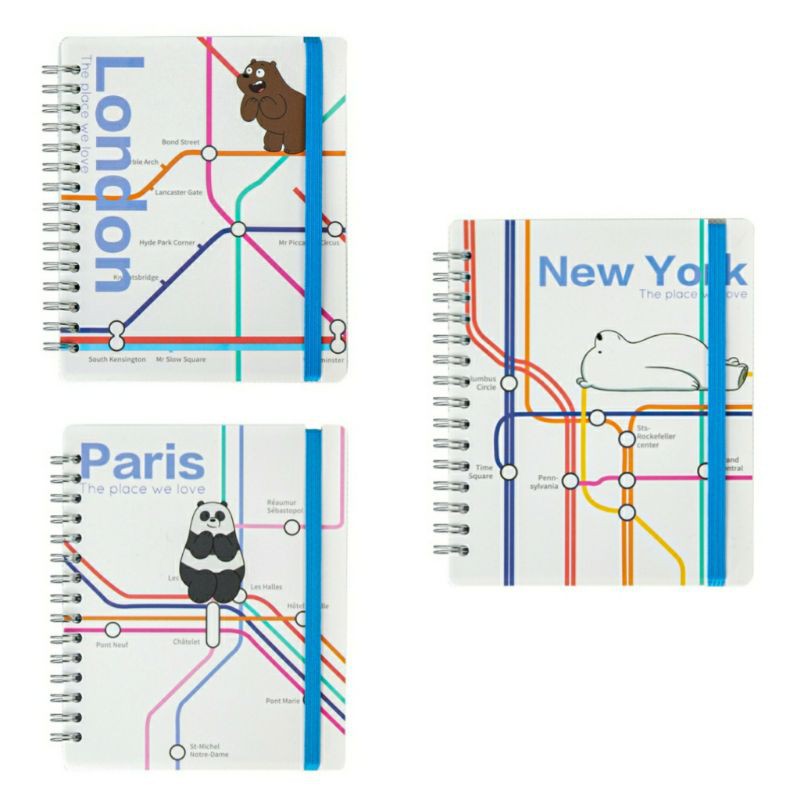 

Miniso Memo Book We Bare Bears