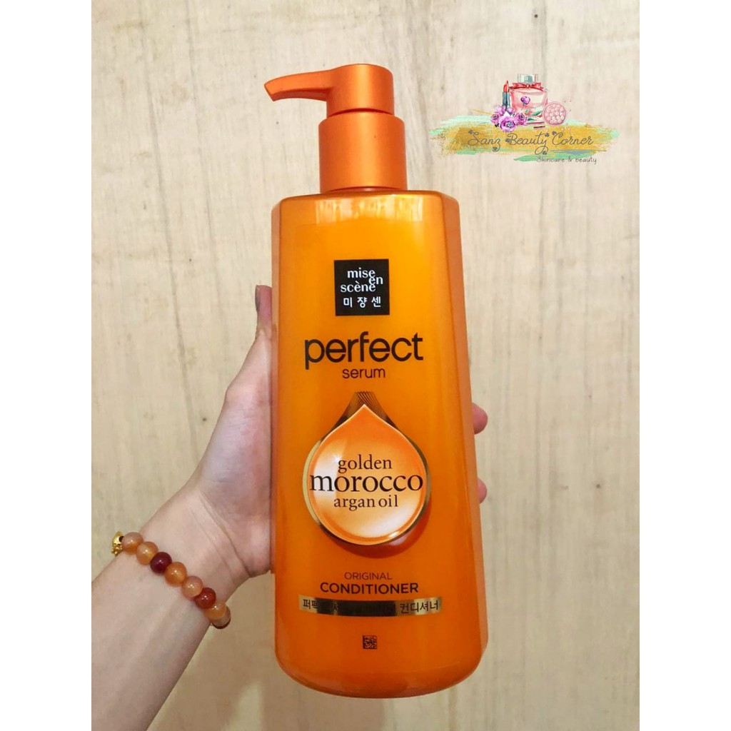 MISE EN SCENE Perfect Original Serum Rinse / Conditioner 680ml ( Golden Morocco Argan Oil )
