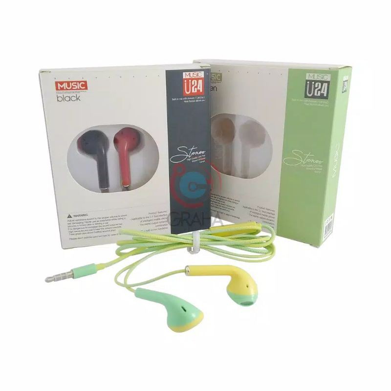 Headset U24 Macaron Color HIFI Headset / Headset warna