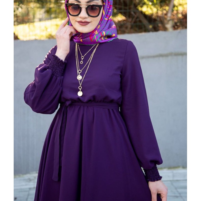 Gaun turki / dress turkey simpel elegan / dress pesta ceruty seruti cerutty babydoll