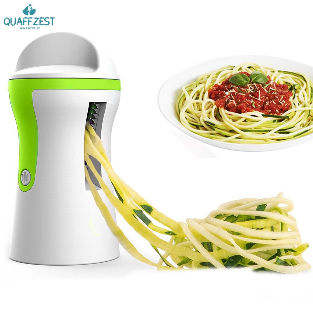 Alat Pengiris Sayuran / Kentang / Spaghetti Bentuk Spiral Bahan Stainless Steel Untuk Dapur
