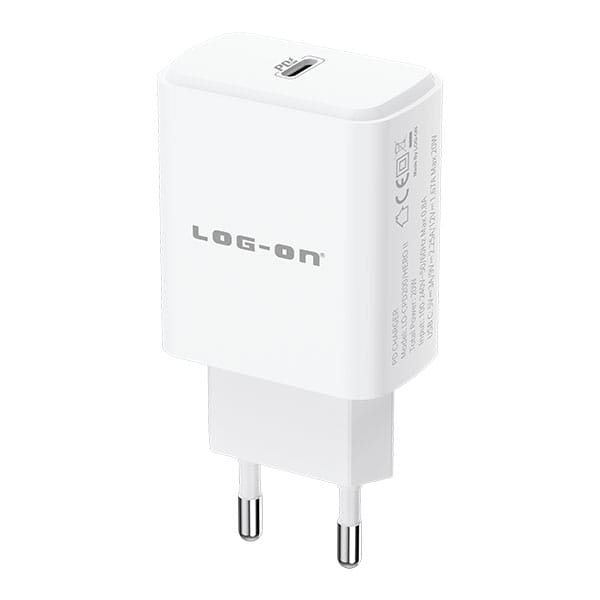 PROMO LOG ON ADAPTER QUICK CHARGE 30W DUAL PORT POWER DELIVERY CHARGER USB C+PD LO-CPD200/HERO II