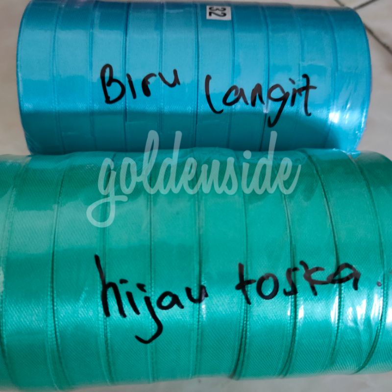 Pita Satin 1/2&quot; per roll,Pita Satin 1/2 inch Blue series, Pita satin 1.25cm seri biru