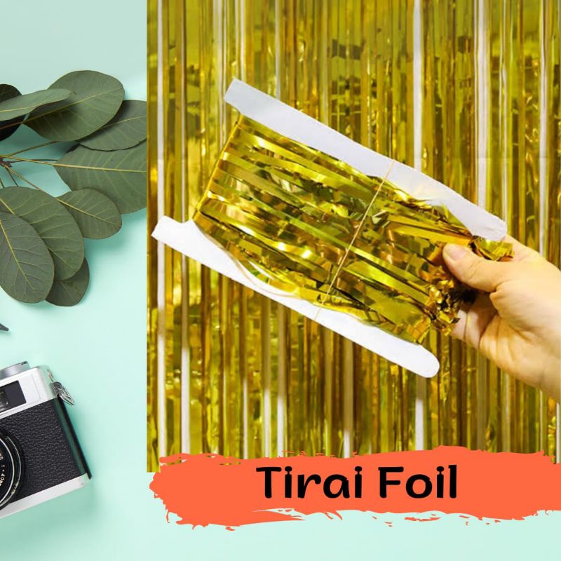 Tirai Foil, Tirai Latar, Tirai Hiasan dinding, Tirai backgrond HBD