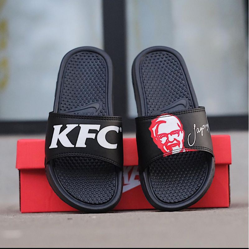 Sandal Nike Benassi Black X KFC