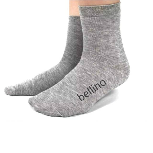 Kaos Kaki Unisex Polos Abu Diatas Mata Kaki Murah Berkualitas Bisa untuk Pria &amp; Wanita / Grey Socks