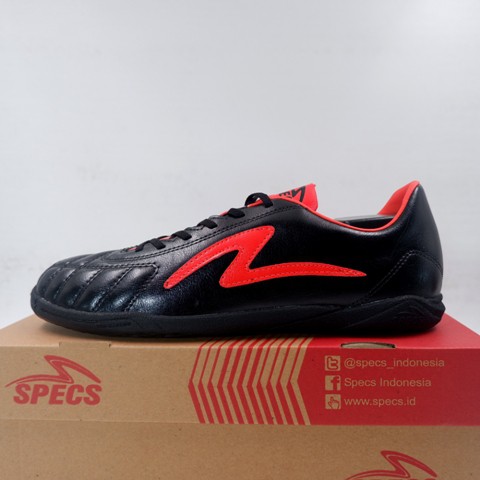 Sepatu Futsal Specs Ajax IN Black Bright Red 401279 Original BNIB