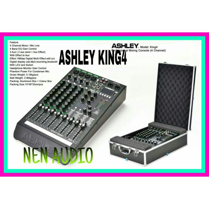 Mixer Ashley King4 Original Ashley Recording Efek Nyess