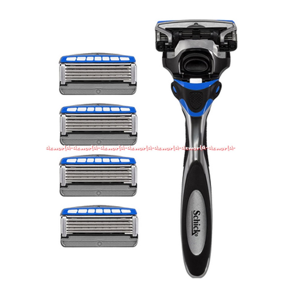 Schick Hydro Sense Hydrate Skin Shaving Pisau Cukur Shick Blue