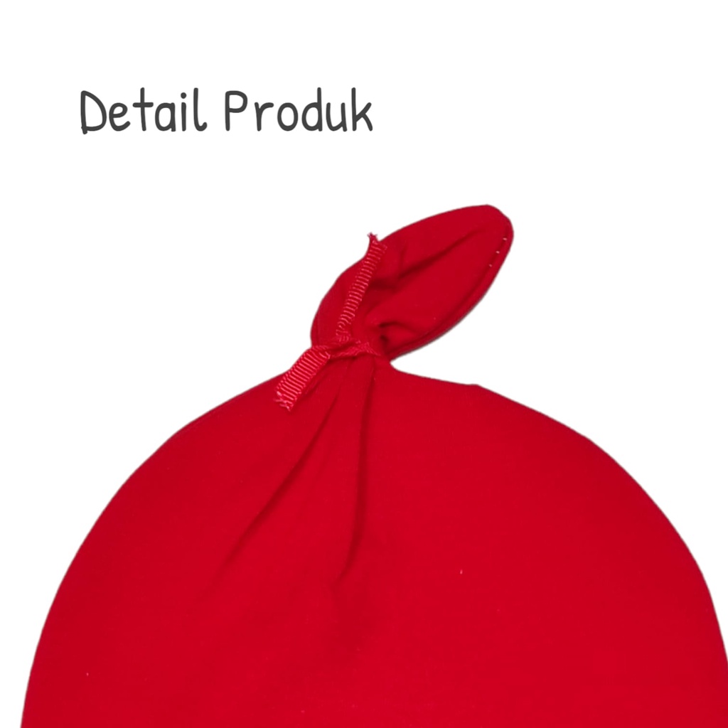 Topi Kuncir Bayi (0-6 Bulan) NEWBORN Topi Kupluk Bayi Baby Hat Topi Kelinci Bayi Baru lahir Laki Laki Topi Bayi Pelindung Kepala
