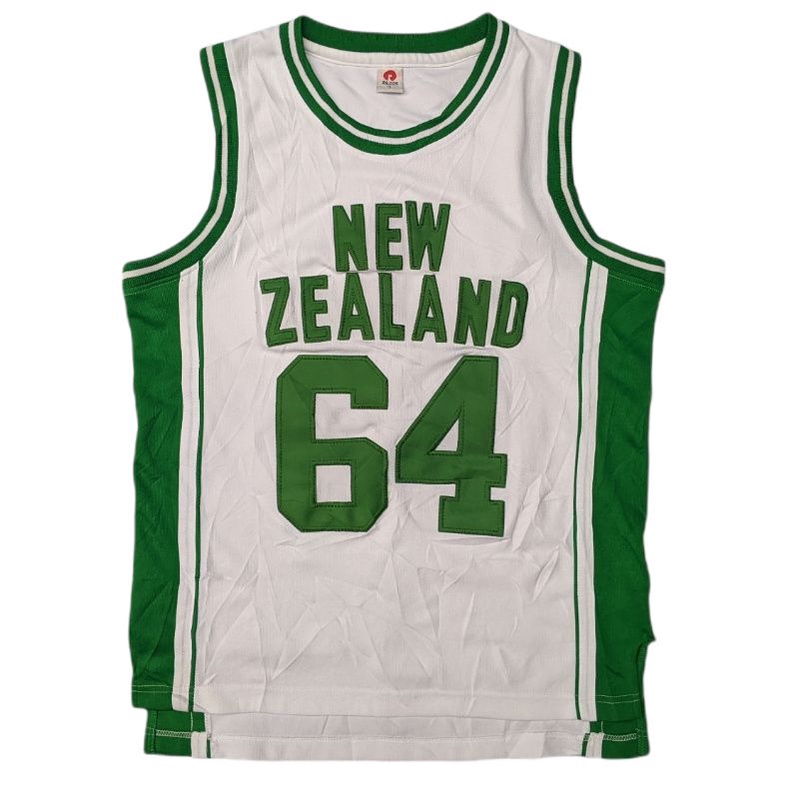 JERSEY BASKET BALL VINTAGE NBA NEW ZEALAND SECOND BRANDED BEKAS THRIFT