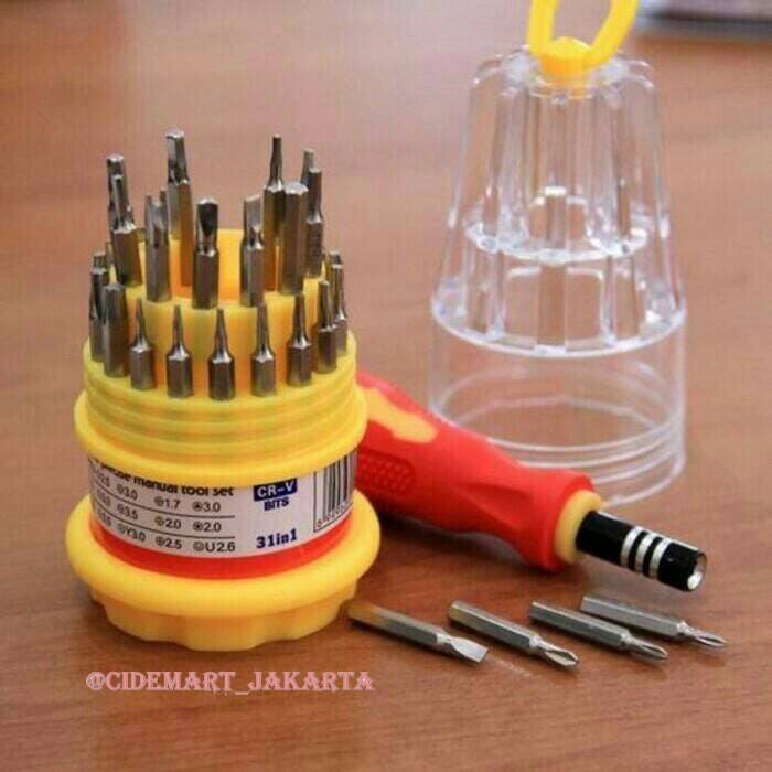 [ORIGINAL] OBENG SET 31 IN 1 SCREWDRIVER / OBENG PLUS / OBENG MINUS TERMURAH