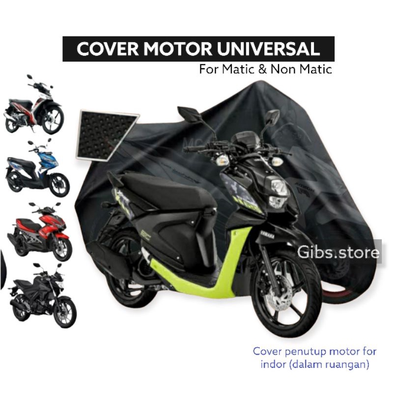 Cover Motor Sarung Motor Penutup Motor beat scoopy vario genio mio fino x-ride spin supra jupiter shogun mx n-max pcx aerox adv vespa tiger ninja rxking vixion r15 gsx satria sonic cbr