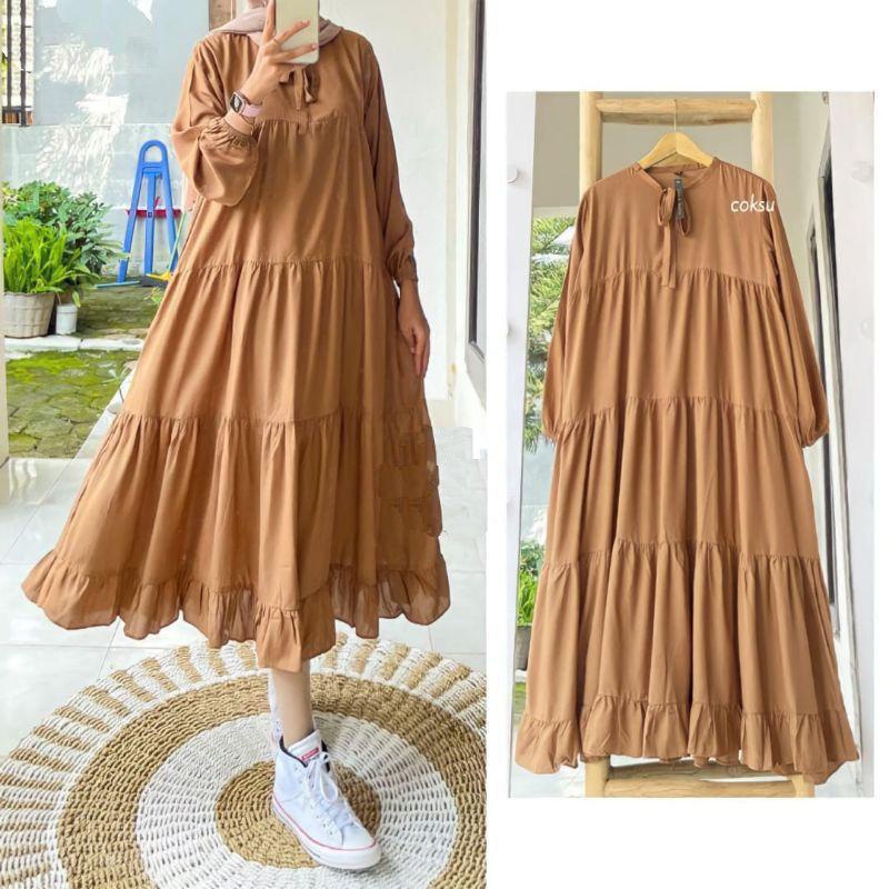 SAFINA MIDI DRESS KOREA TERBARU 2022