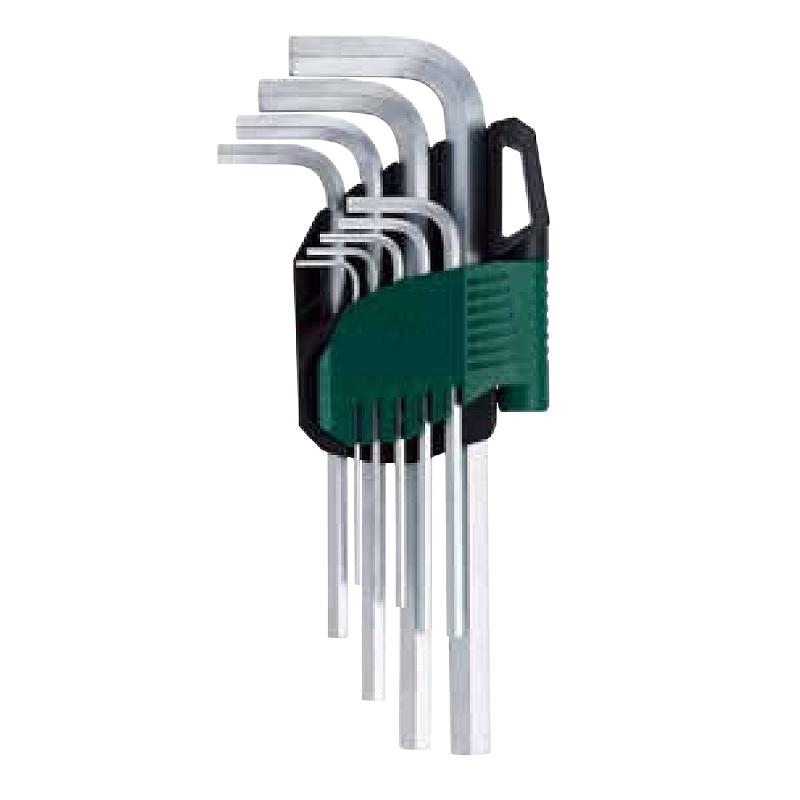 SATA Tools 09107A Metric Long Point Hex Kunci L Set [9 pcs]