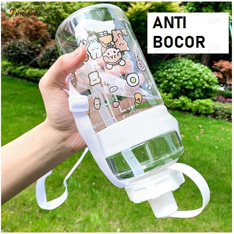 Botol Minum Sport 1Liter 2Liter Dengan Stiker Lucu 1L 2L 1000 2000 ML Outdoor Motivasi Olahraga Viral LADALA