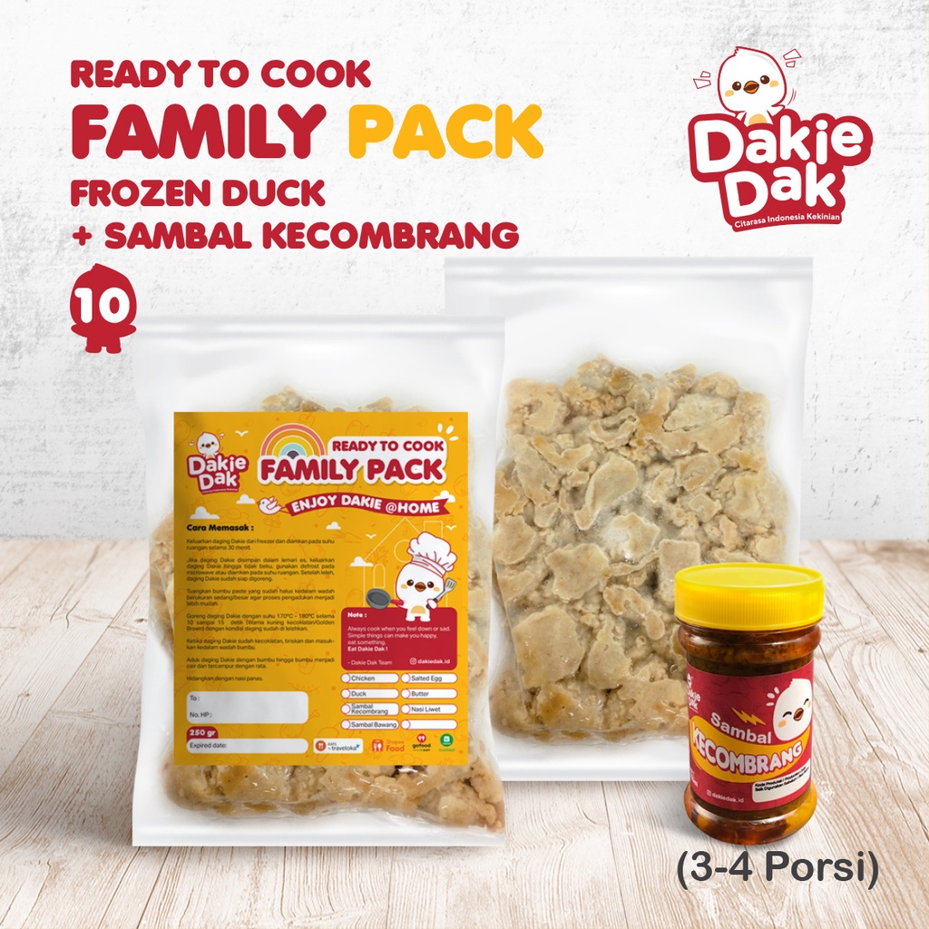 

Dakie Dak Family Pack Frozen Duck + Sambal Kecombrang 150gr