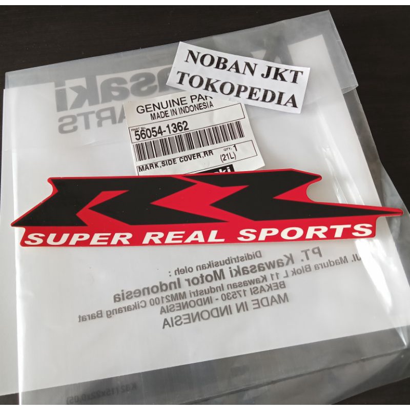 STIKER RR MERAH NINJA RR NEW 150 ORI KAWASAKI