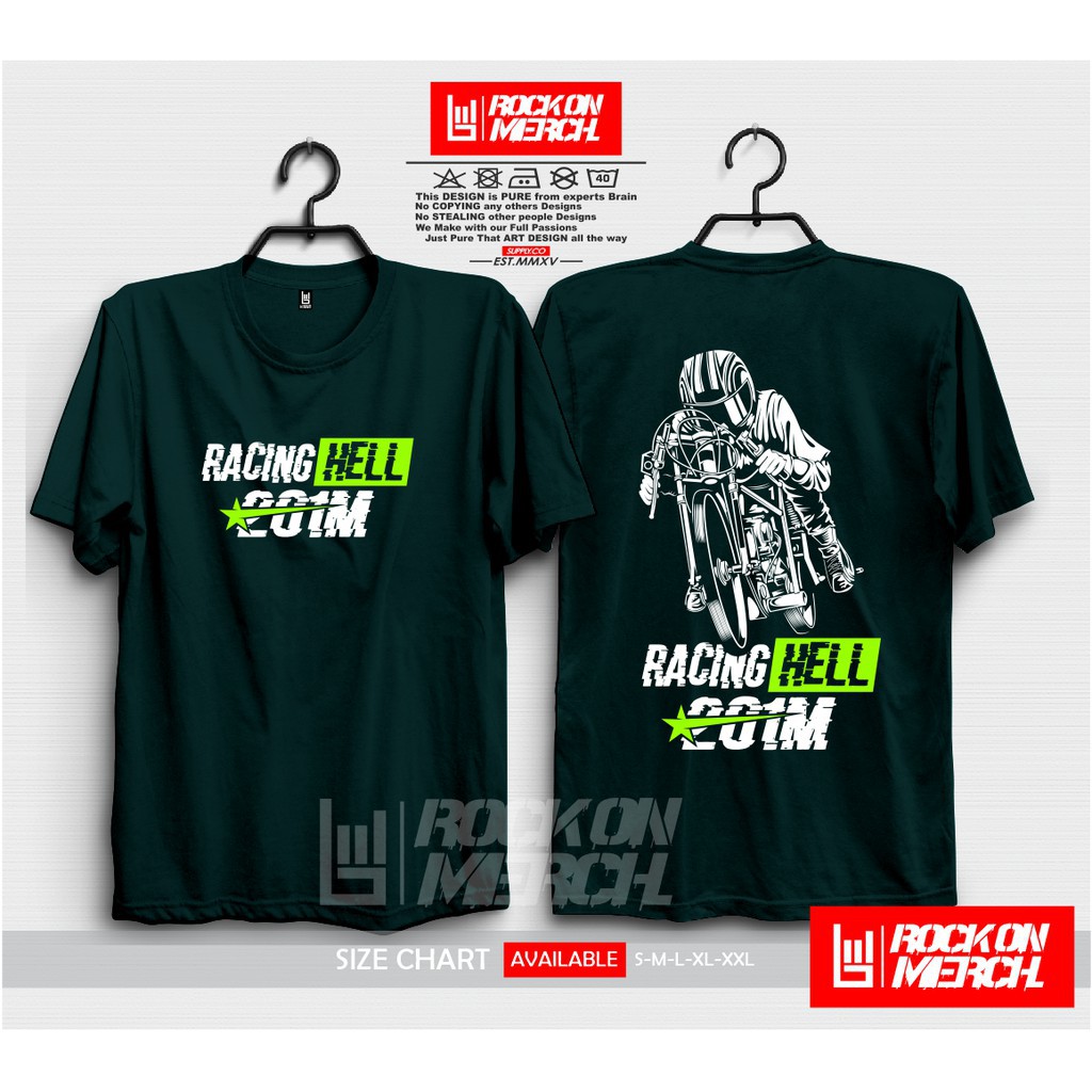 Kaos Baju Racing Hell Racinghell 201m Drag Racer Edition Kaos Otomotif Racing Rock On Gtx Shopee Indonesia