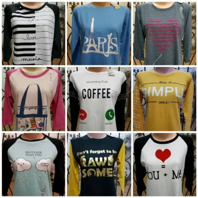 Grosir Kaos Branded Cwe T Zone Size S M L & XL . Full Hangtag Matahari.