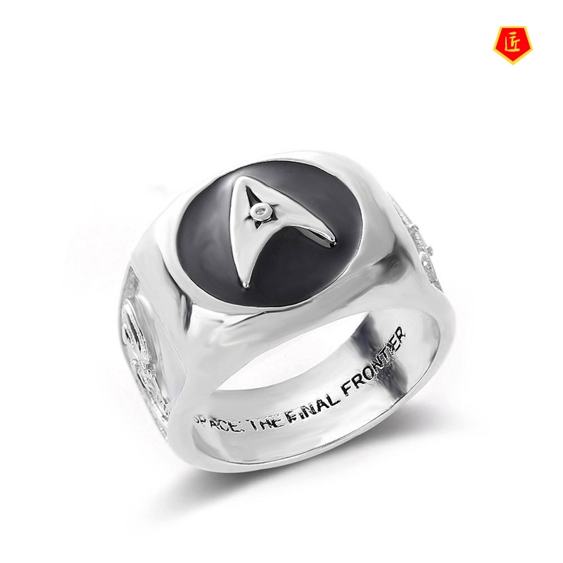 [Ready Stock]Creative Personality Silver Ring Men