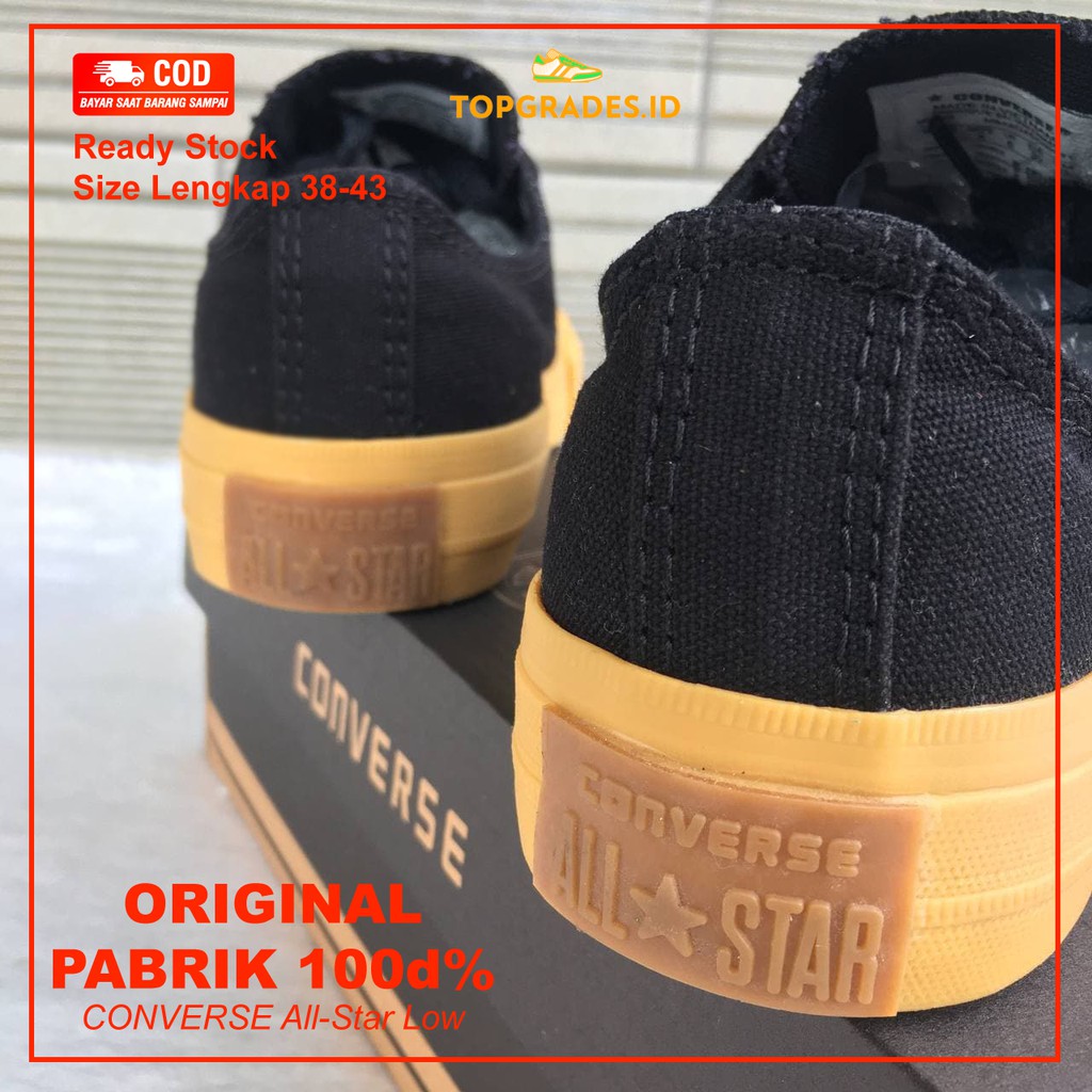 SEPATU CONVERSE 70S ALL STAR ORIGINAL ALSTAR CONVERS SNEAKERS HITAM POLOS PRIA WANITA